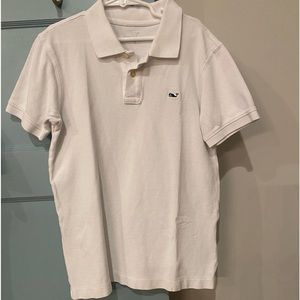 Youth Boys White Vineyard Vines Polo size Small.